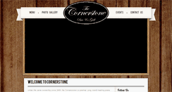 Desktop Screenshot of cornerstonebarandgrill.com